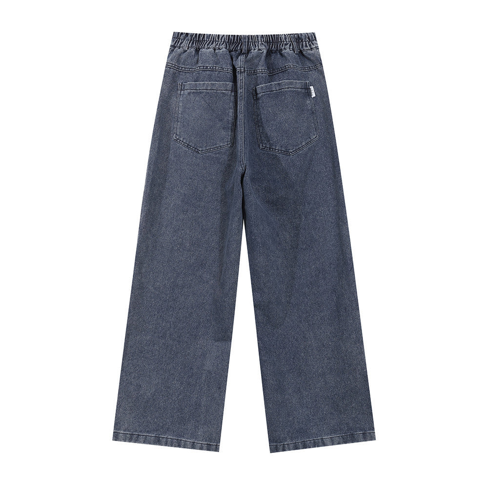 Indigo Men's Striped Straight Jeans