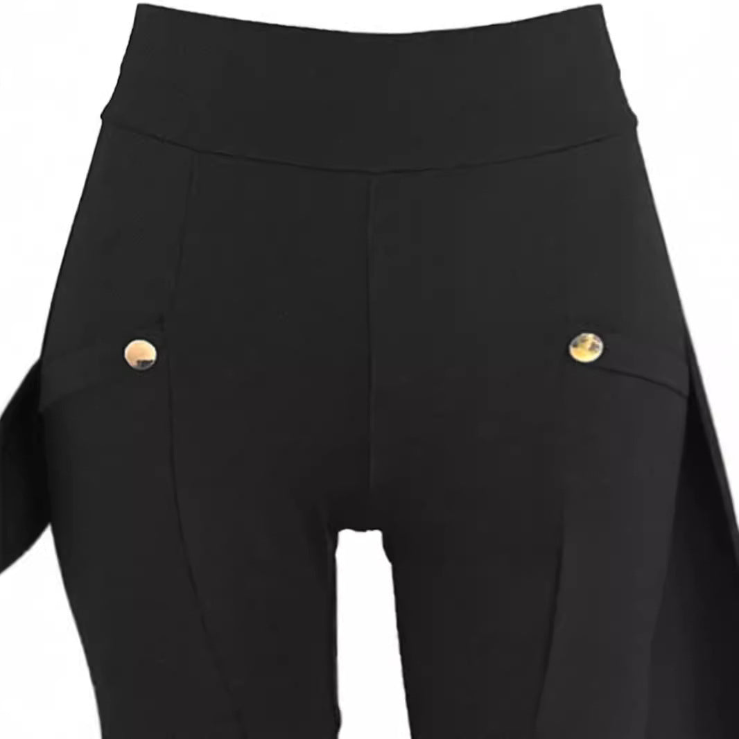 Rover High-Waist Button Cargo Pants