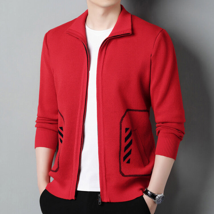 Atlas Men's Solid Cardigan