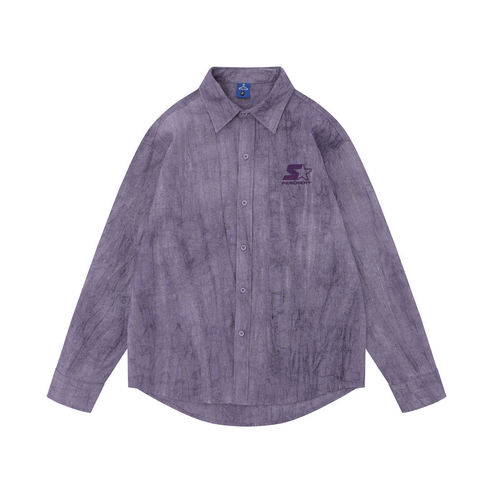 Metro Men's Linen Cotton Embroidered Shirt