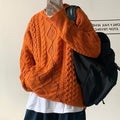 Atlas Men's Cable-Knit Contrast Sweater