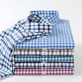 Metro Men's Cotton Striped Plaid Shirt