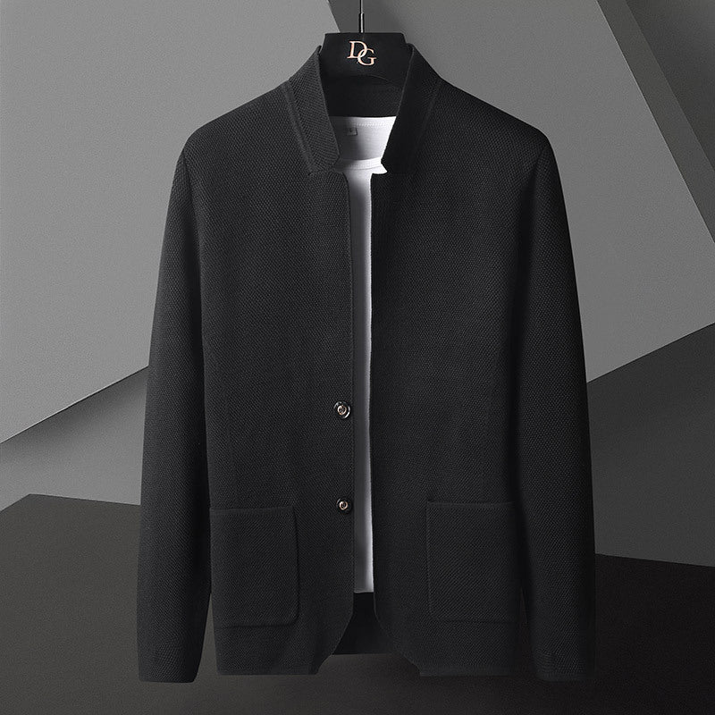 Atlas Men's Stand-Collar Pocket Cardigan