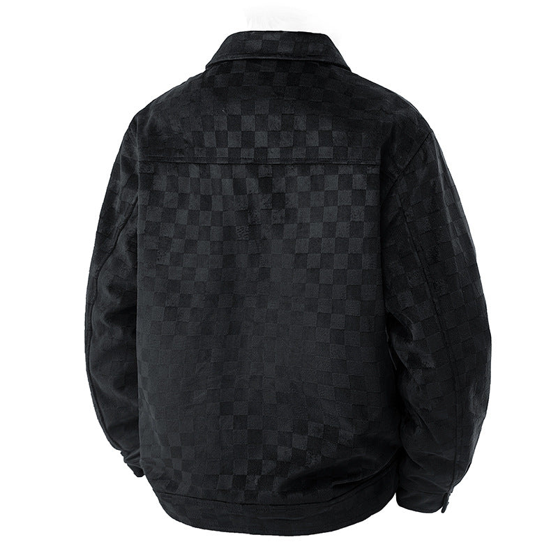 District Men's Lapel Retro Jacket