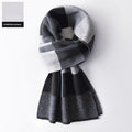 Ember Men's Wool Plaid Scarf