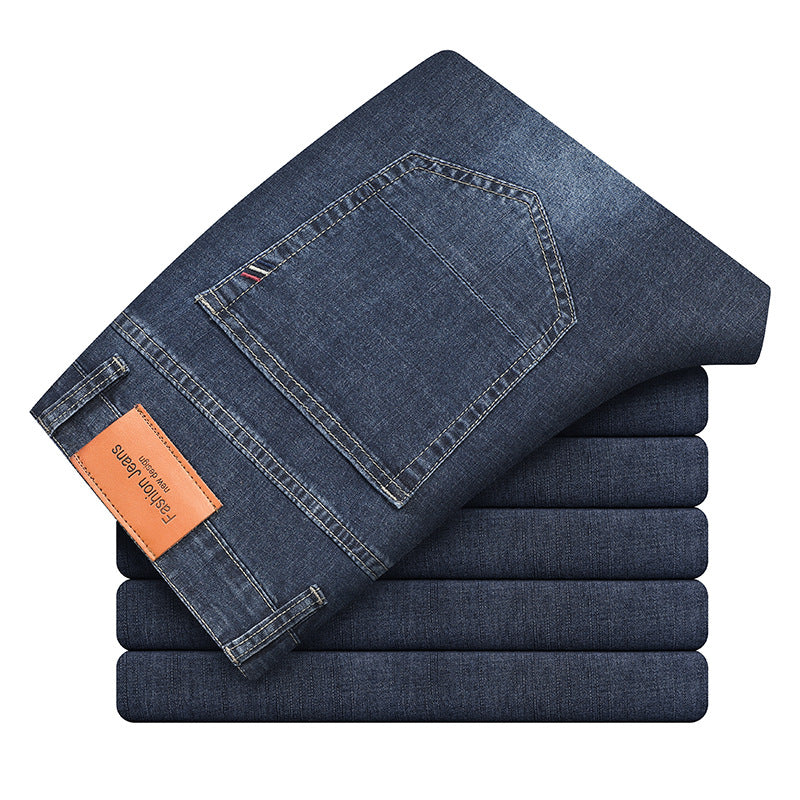Indigo Men's Slim Straight Jeans