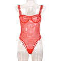Contour Lace Floral Bodysuit