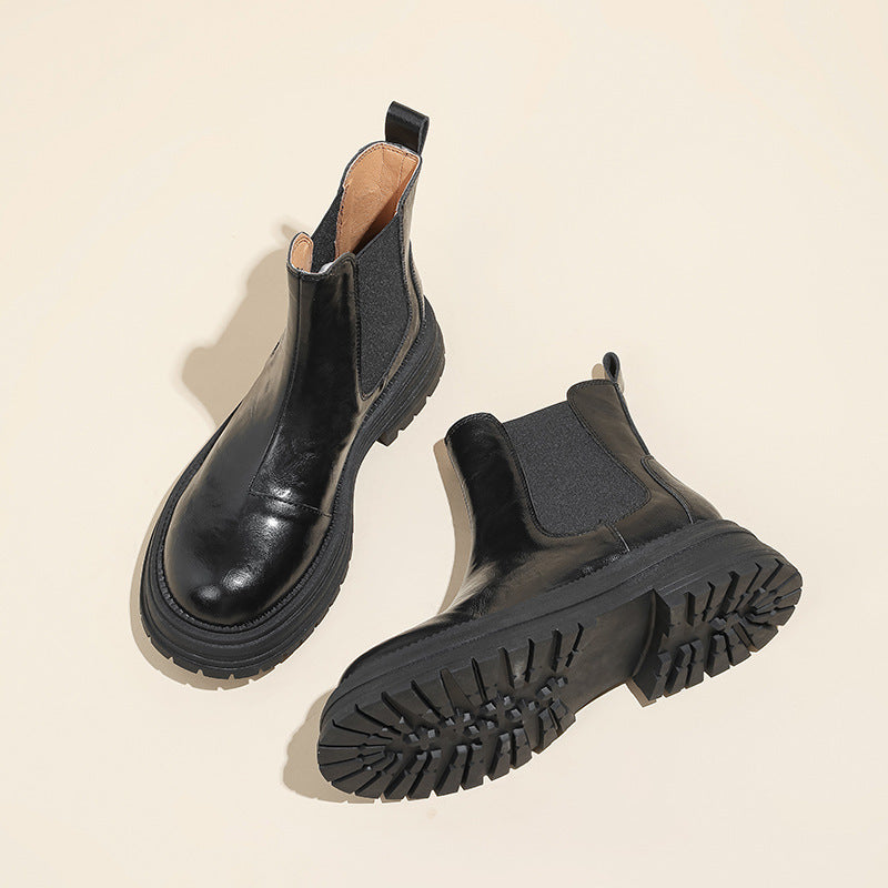 Stride Leather Vintage Ankle Boots