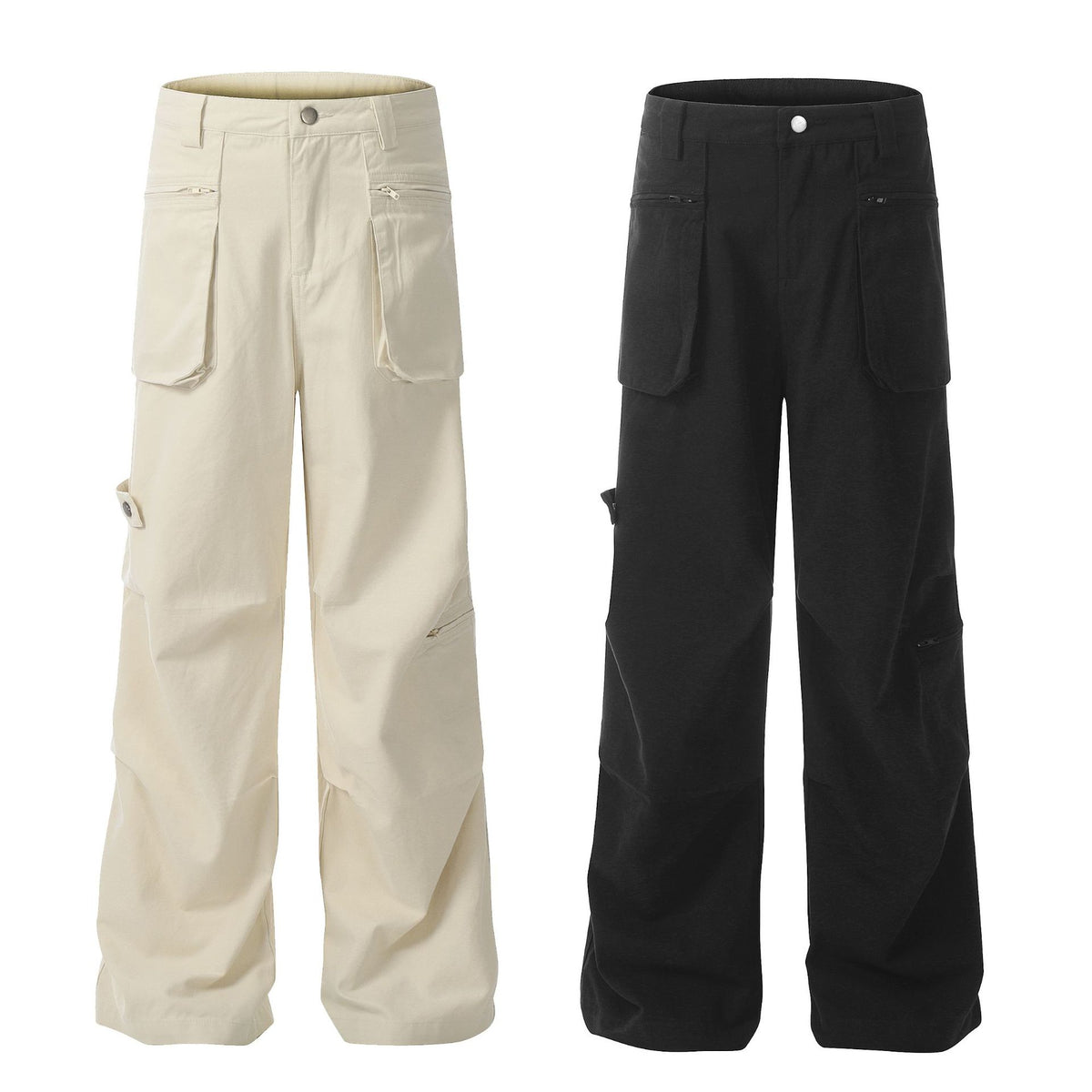 Rover Men's Cotton Relaxed Straight Cargo Pants