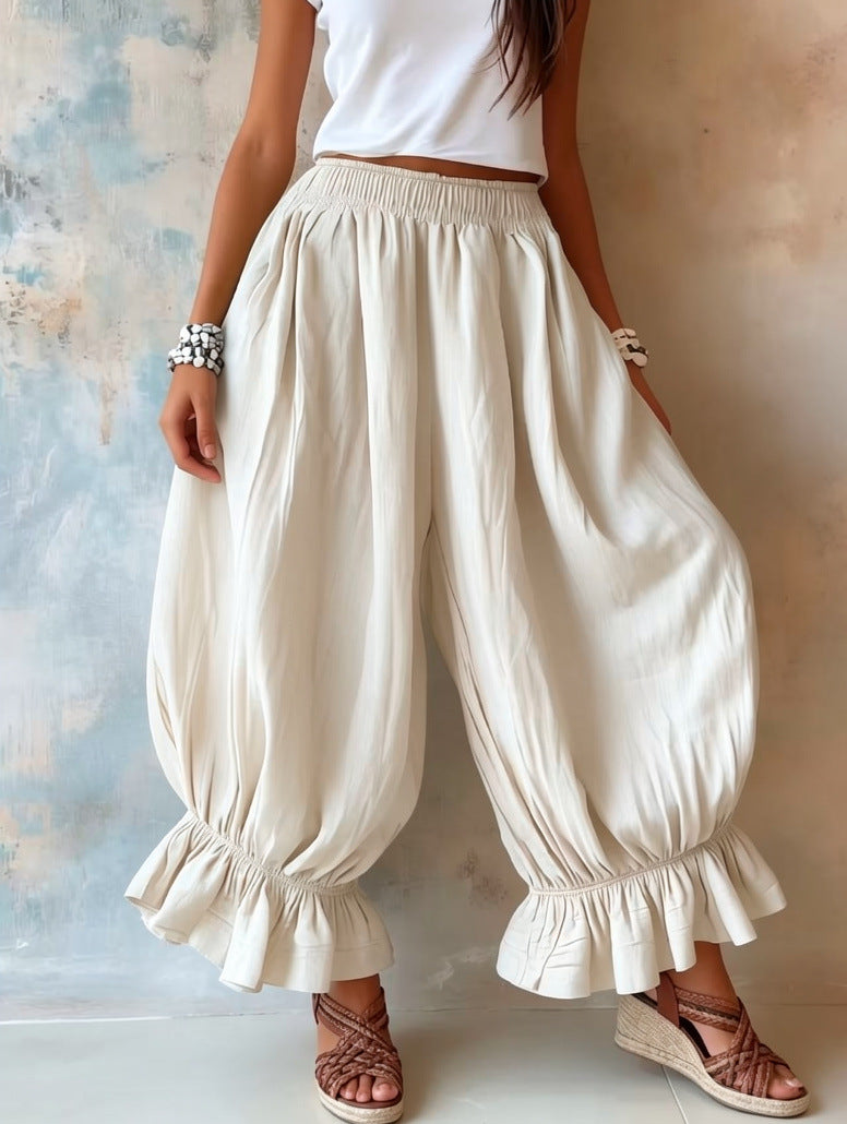 Flow Calder Linen Cotton Relaxed Trousers
