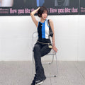 Hearth Knit Slim Contrast Vest