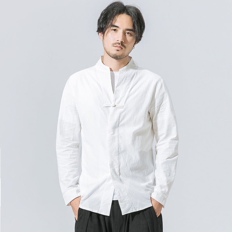 Metro Bexley Men's Linen Cotton Long-Sleeve Shirt