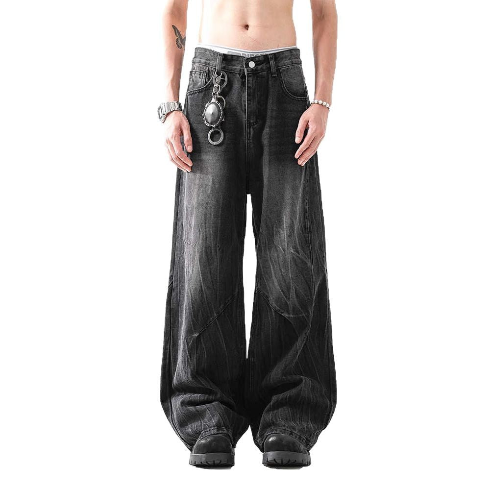Indigo Arden Men's Washed Straight Jeans