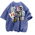 Archive Men's Oversized Letter-Print Printed T-Shirt