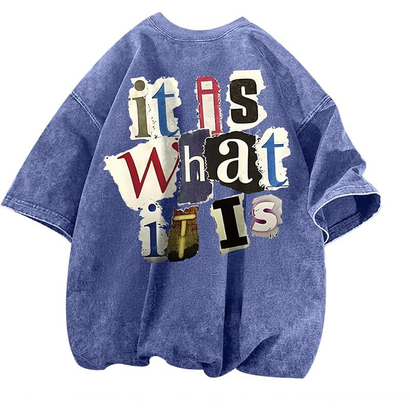 Archive Men's Oversized Letter-Print Printed T-Shirt