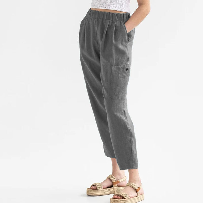 Flow Bexley Linen Cotton Relaxed Trousers