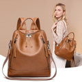 Carry Arden Leather Minimalist Backpack