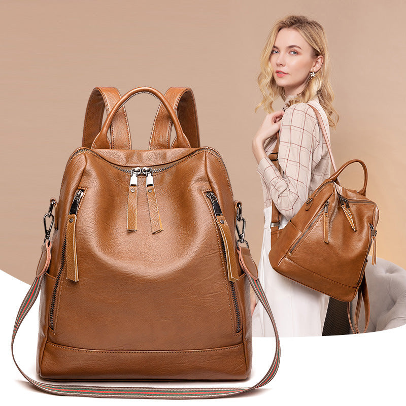 Carry Arden Leather Minimalist Backpack