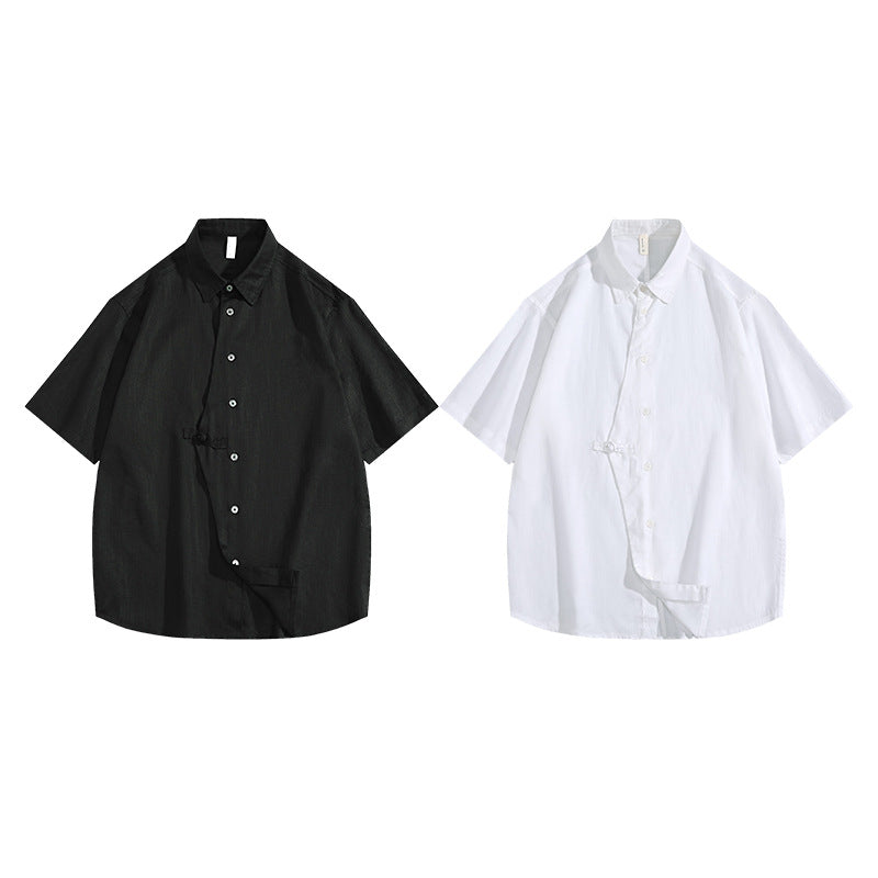 Metro Men's Linen Short-Sleeve Shirt