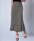 Sway Bexley Satin Silky Midi Skirt