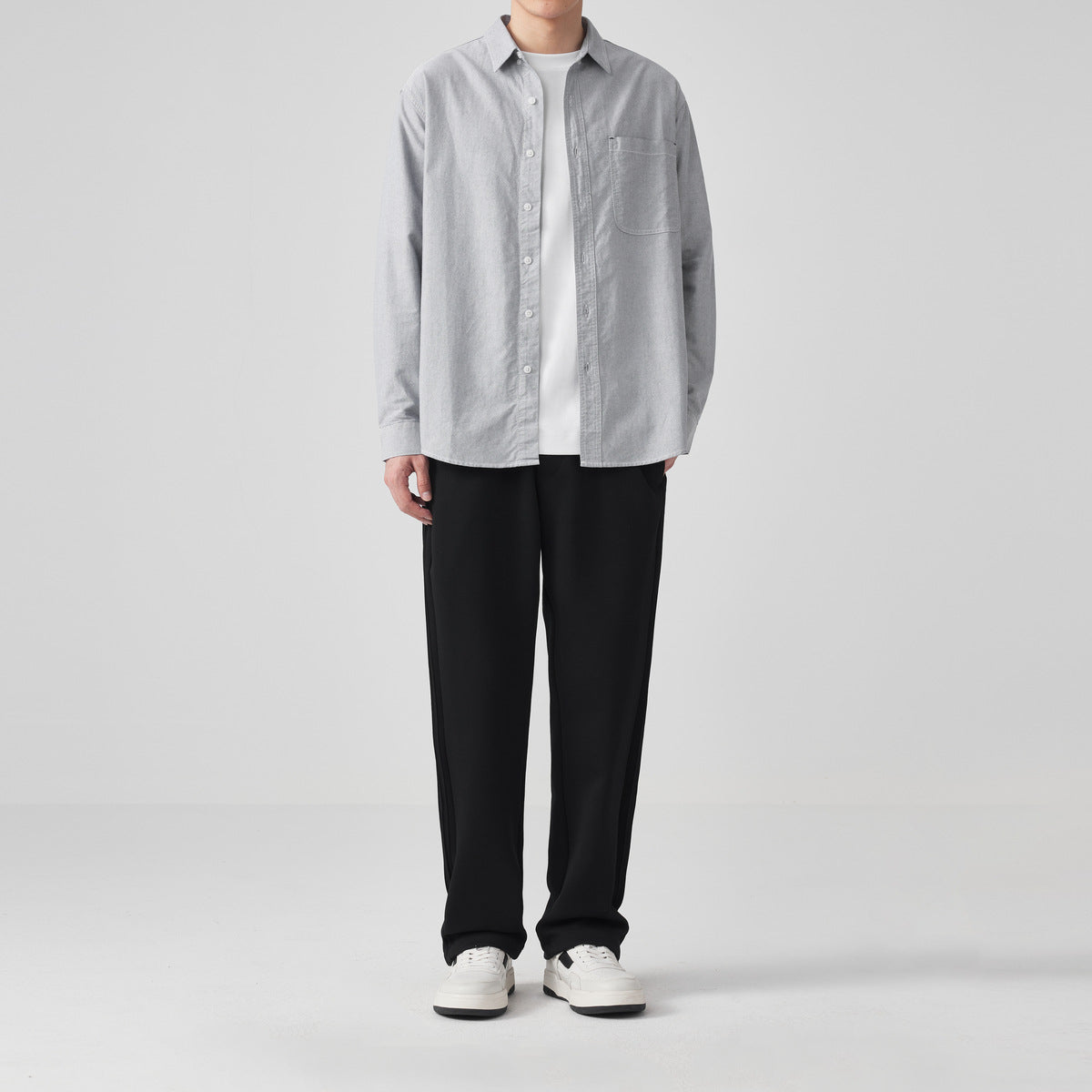 Metro Arden Men's Long-Sleeve Solid Shirt