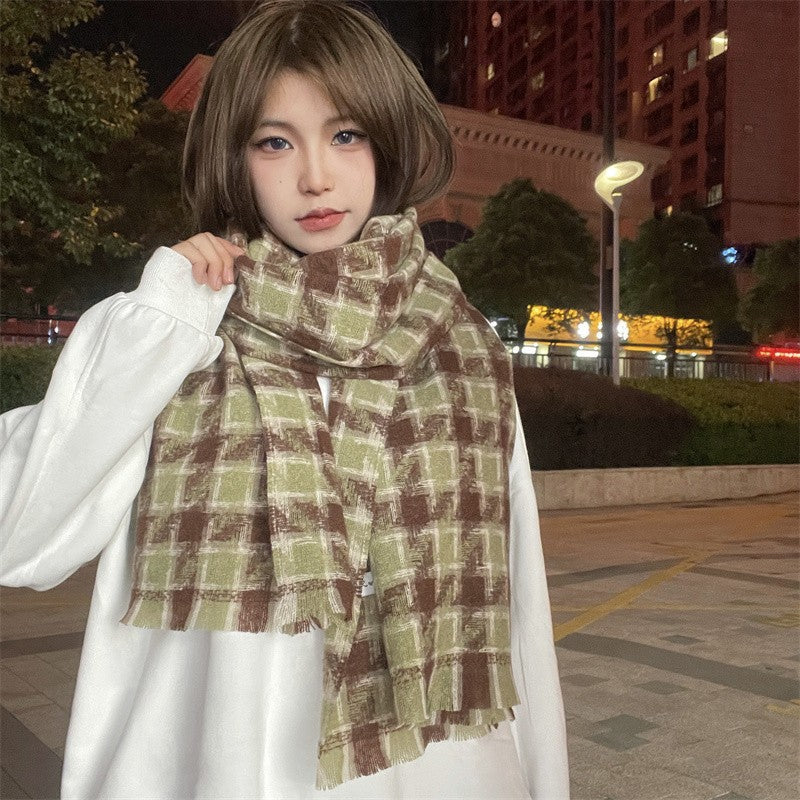 Ember Bexley Plaid Warm Scarf