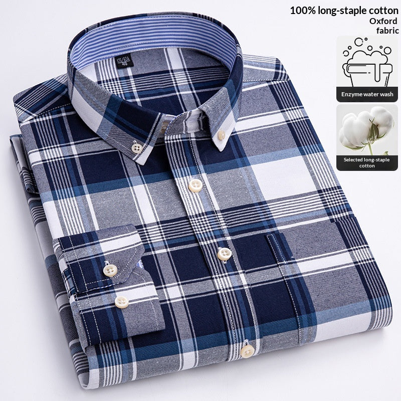 Metro Arden Men's Cotton Long-Sleeve Shirt