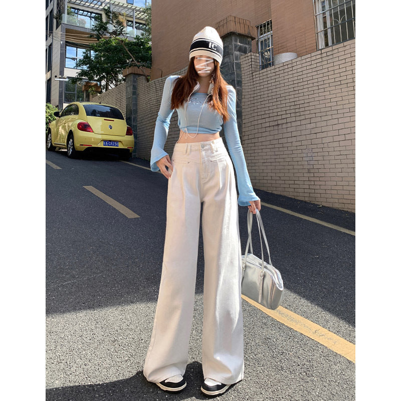 Indigo Garnet Wide-Leg Jeans