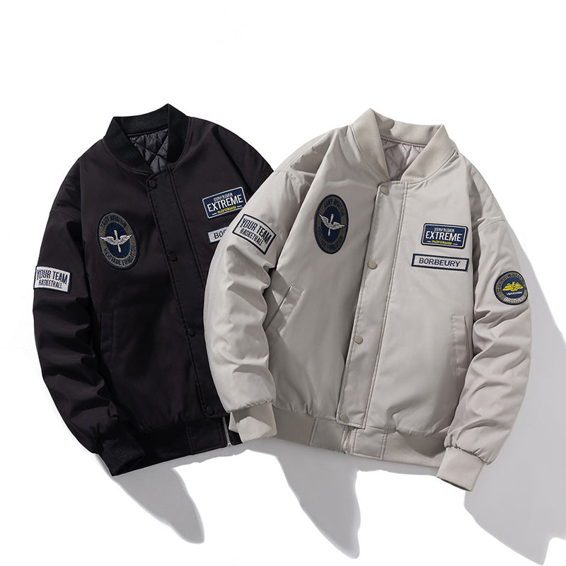District Bexley Men's Embroidered Bomber Jacket