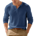 Metro Men's Relaxed Long-Sleeve Henley Shirt