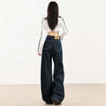 Indigo Isla Wide-Leg Jeans