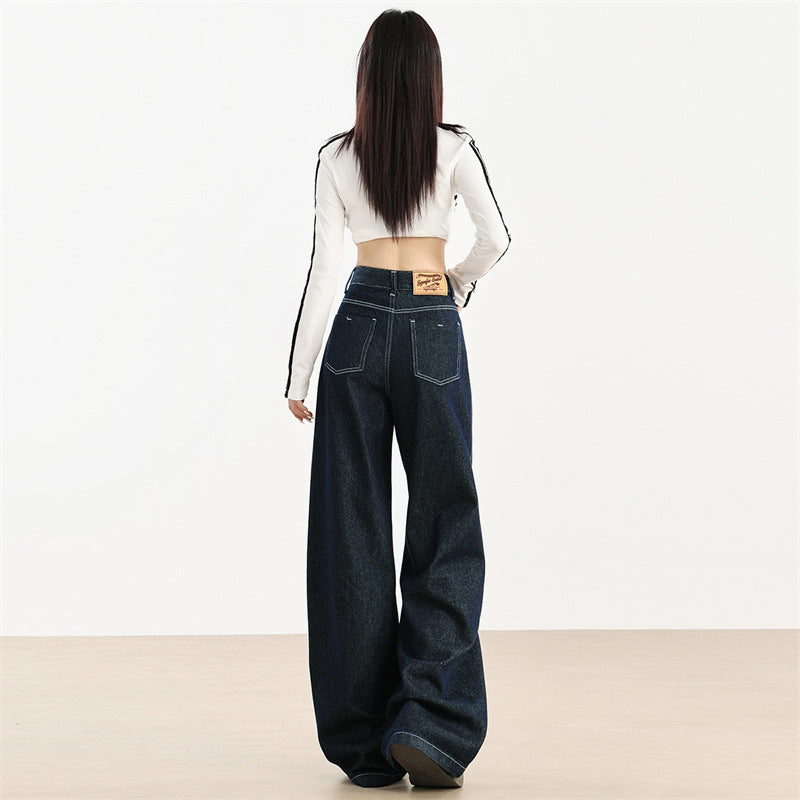 Indigo Isla Wide-Leg Jeans
