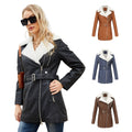Halo Fleece-Lined Leather Jacket