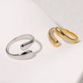 Lune Stainless Steel Titanium Steel Minimalist Ring