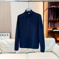 Atlas Men's Fleece-Lined Knit Stand-Collar Pullover