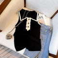 Hearth Colour-Block Knit Vest