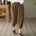 Flow Arden Linen Cotton Cropped Trousers