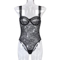 Contour Lace Floral Bodysuit