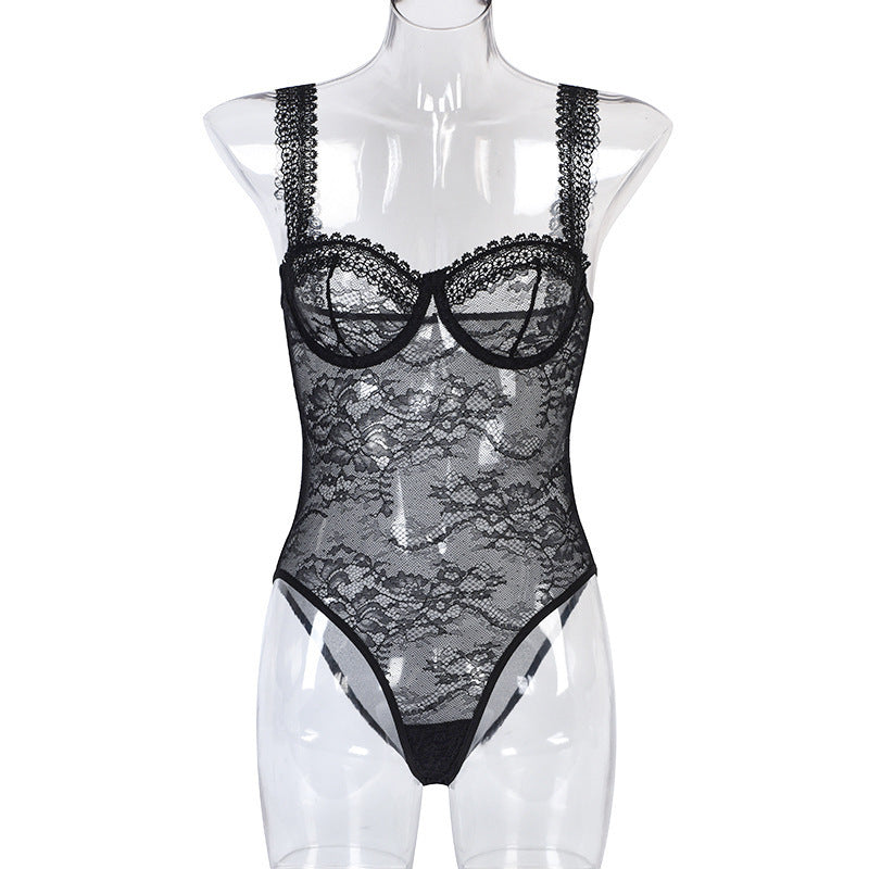 Contour Lace Floral Bodysuit