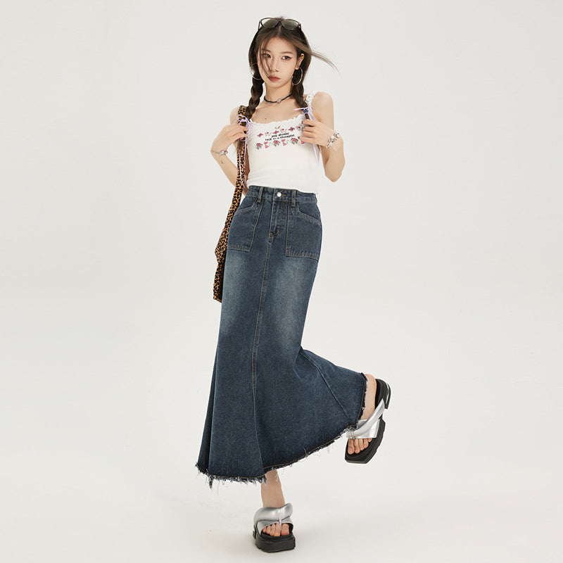 Sway Fenwick Retro Denim Skirt