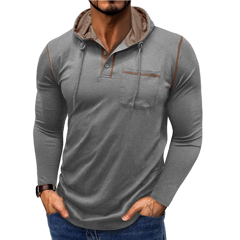 Metro Men's Long-Sleeve Hooded T-Shirt