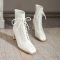 Stride Faux-Leather Leather Ankle Boots