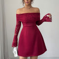 Nova Lace Long-Sleeve Maxi Dress