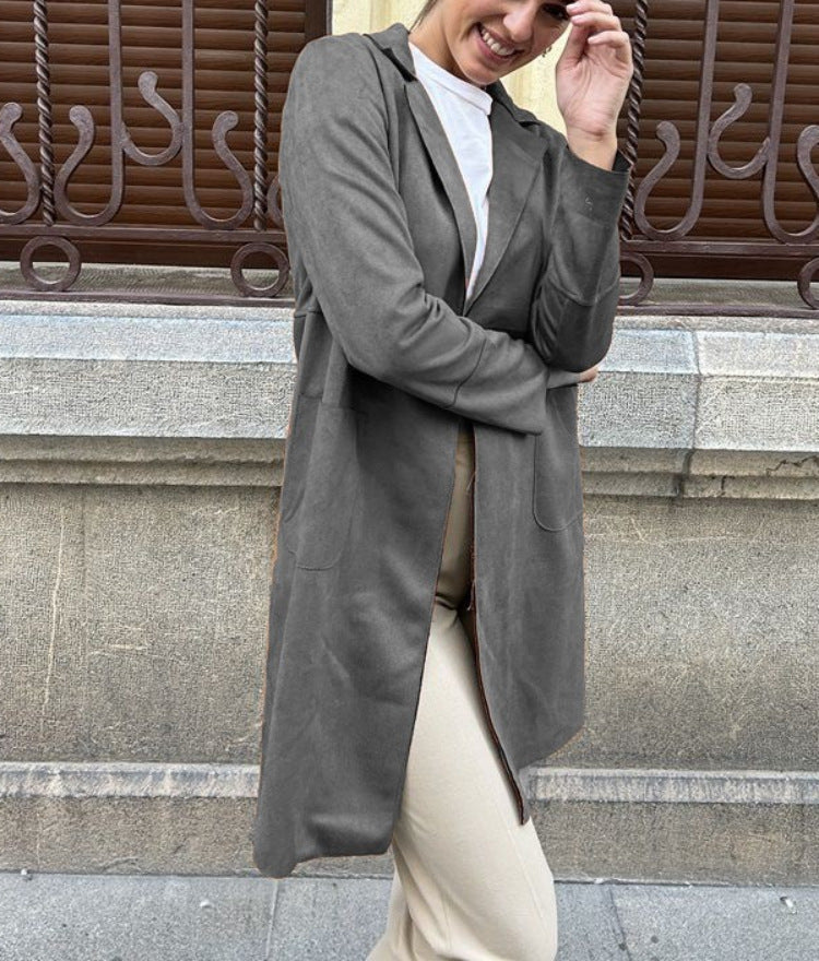 Lumen Velvet Trench Coat
