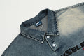 Metro Men's Denim Short-Sleeve Polo Shirt