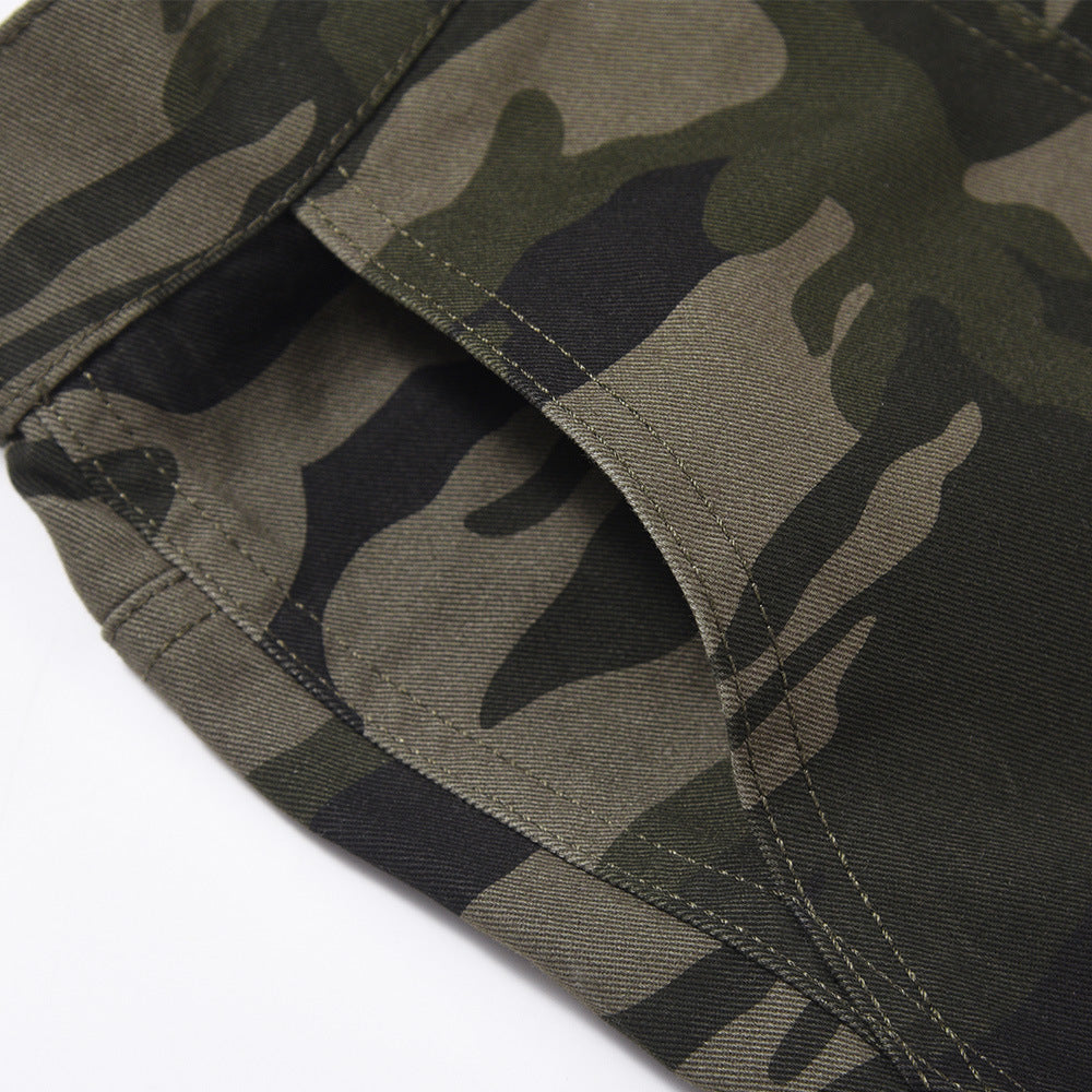 Rover Men's Multi-Pocket Pocket Camo Cargo Pants