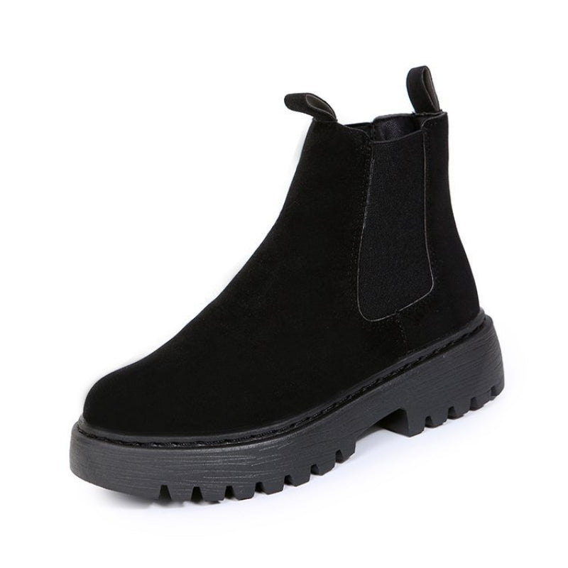 Stride Chunky Platform Solid Ankle Boots