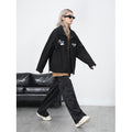 District Men's Relaxed Letter-Print Embroidered Bomber Jacket
