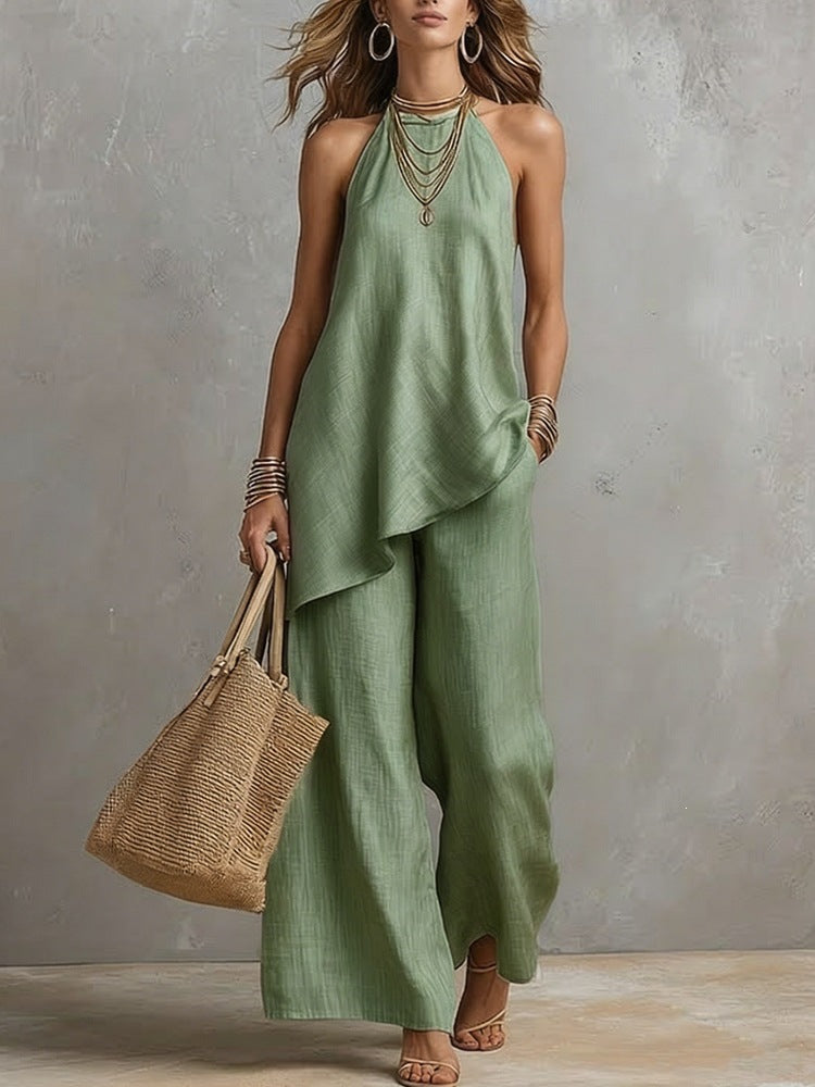 Sera Crew-Neck Two-Piece Set