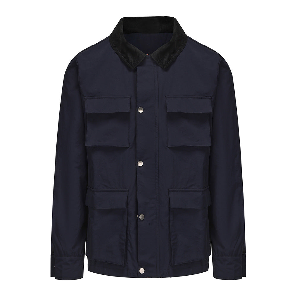 District Men's Zip Solid Jacket
